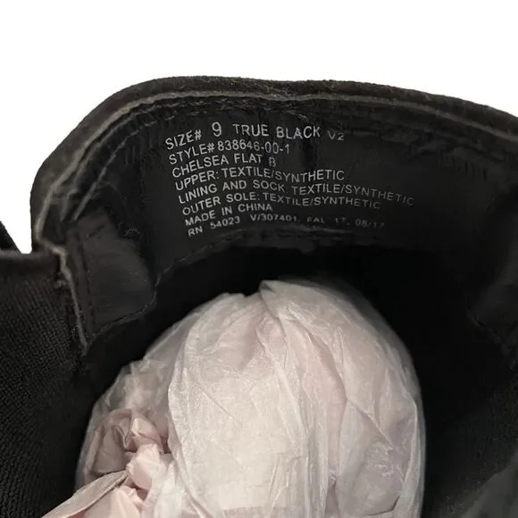 Gap Chelsea Flat Boots in Size 9 Color True Black - Picture 11 of 12